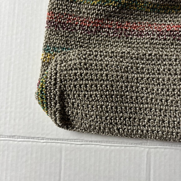 The Sak Women's Crochet Shoulder Crossbody Bag Multicolor Chevron Pattern - Picture 4 of 15